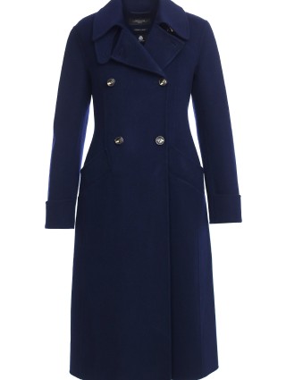 Синее  пальто WEEKEND MAX MARA: фото - Invogue